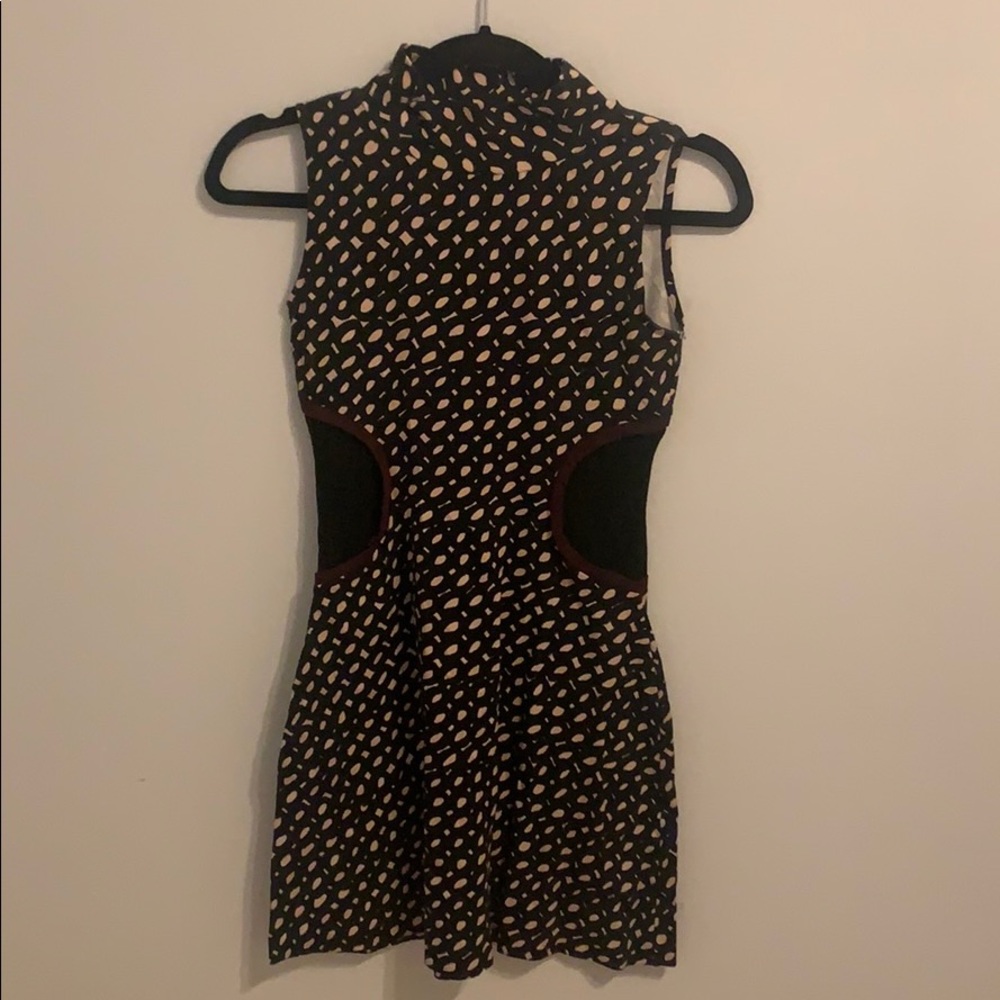 Kelly Lane charcoal patterned dress